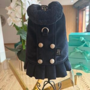 Bat-Jacket Ruffle Veludo Elegance Preto